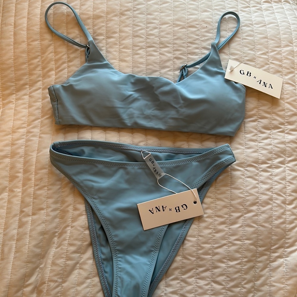 Size:S top XS bottom GREY BANDIT X ANA STOWELL bikini